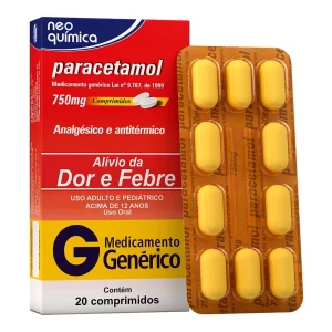 PARACETAMOL 750MG 20CP