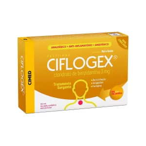 CIFLOGEX - MEL E LIMÃO 12 pastilhas