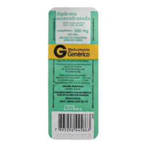DIPIRONA / 500mg - GENÉRICO