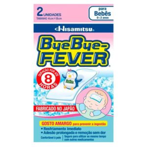 BYE BYE - FEVER / duração por até 8horas / 2 UNIDADES - BEBÊ