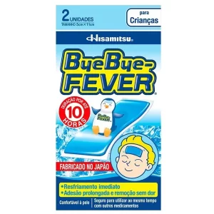 BYE BYE - FEVER / duração por até 10horas / 2 UNIDADES - CRIANÇA