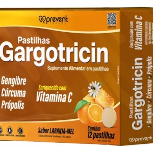 GARGOTRICIN - LARANJA E MEL 12 pastilhas