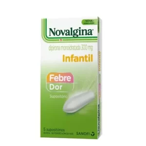 NOVALGINA - INFANTIL 300mg / 5 supositórios